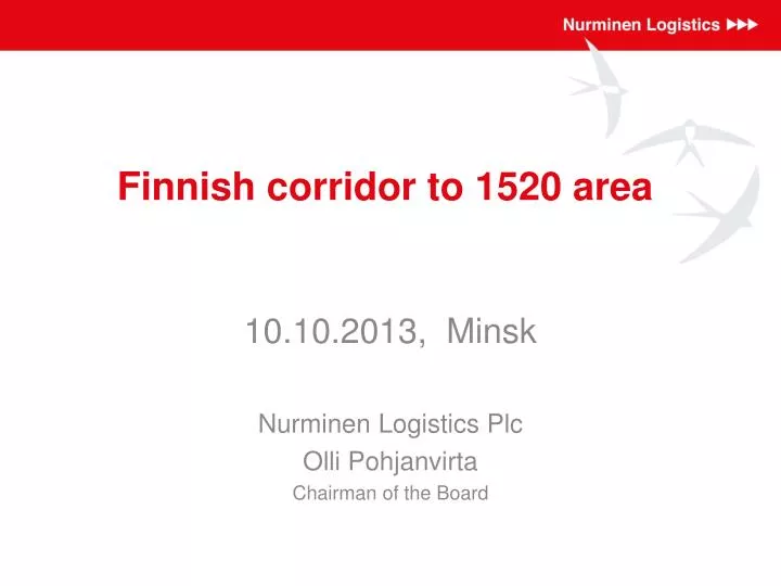 finnish corridor to 1520 area