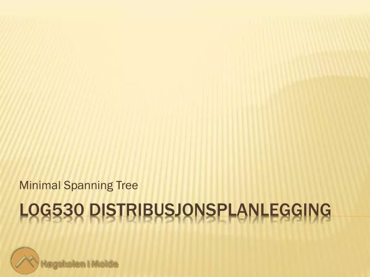 minimal spanning tree