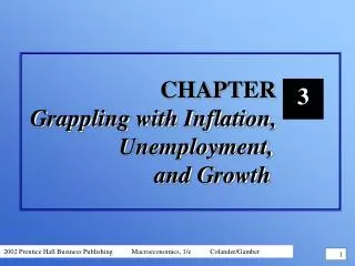 CHAPTER Grappling with Inflation, 		 Unemployment, 			 and Growth