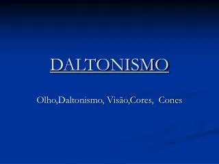 daltonismo