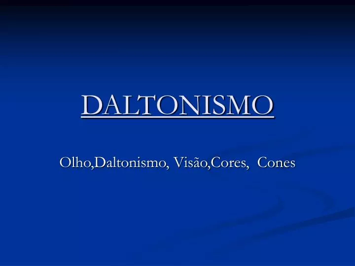 daltonismo