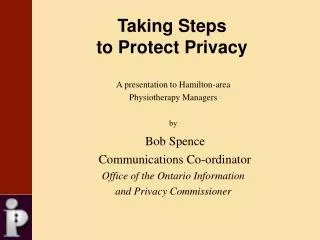 Taking Steps to Protect Privacy