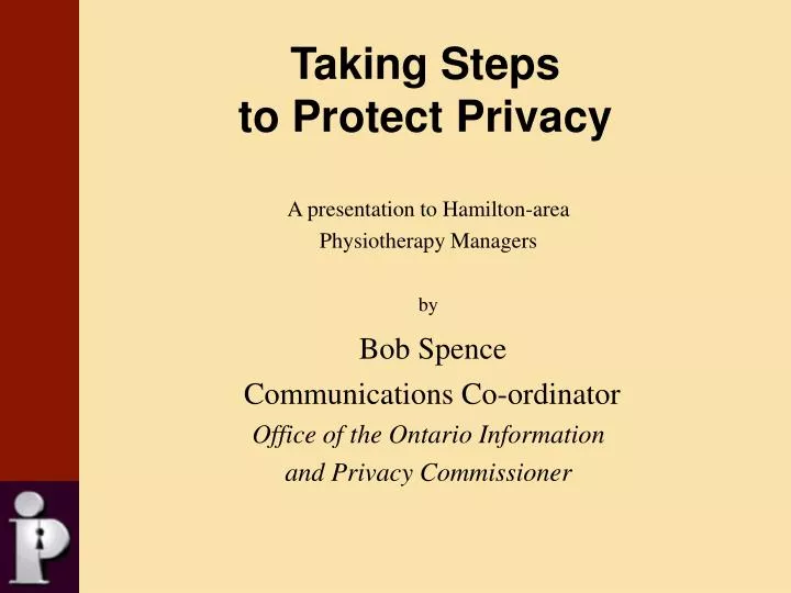 taking steps to protect privacy