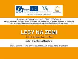 lesy na zemi