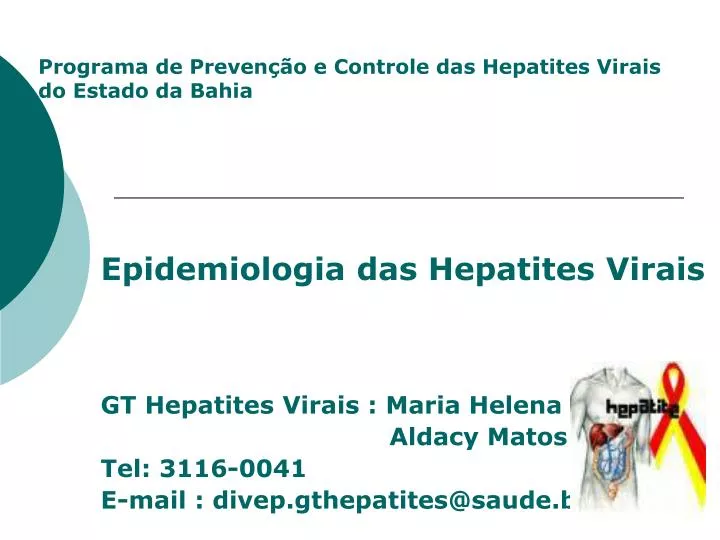 programa de preven o e controle das hepatites virais do estado da bahia