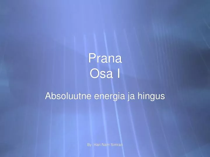 prana osa i