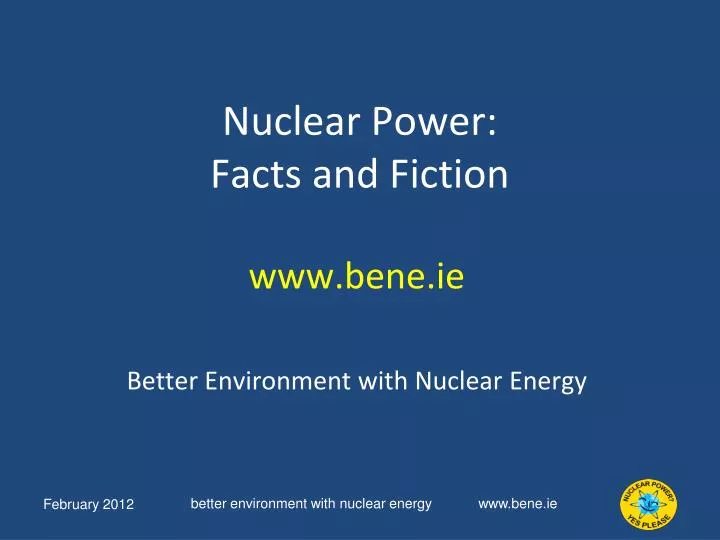 nuclear power facts and fiction