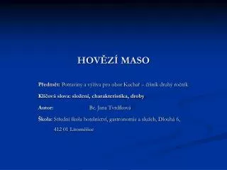 hov z maso