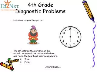 4th Grade Diagnostic Problems