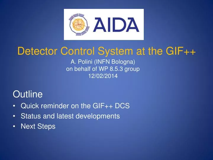 detector control system at the gif
