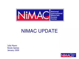 NIMAC UPDATE