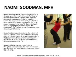 NAOMI GOODMAN, MPH