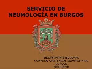 servicio de neumolog a en burgos