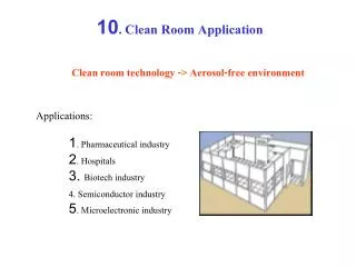 10. Clean Room Application