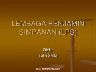 lembaga penjamin simpanan lps