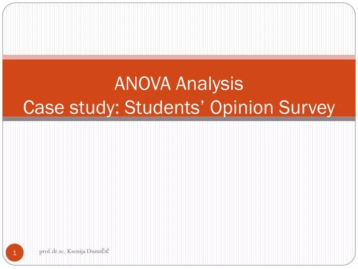 anova analysis case study students opinion survey