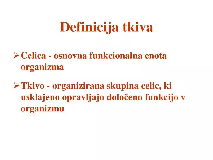 definicija tkiva