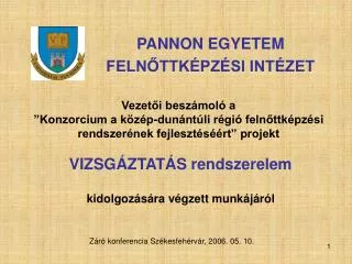 pannon egyetem feln ttk pz si int zet