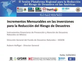 incrementos mensurables en las inversiones para la reducci n del riesgo de desastres