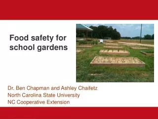 Food safety for school gardens