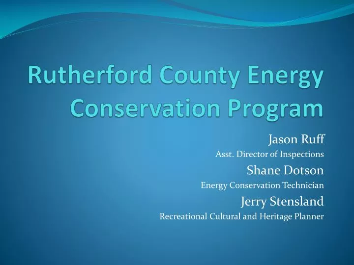 rutherford county energy conservation program
