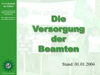die versorgung der beamten