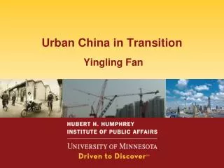 Urban China in Transition Yingling Fan