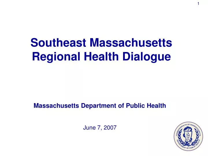 massachusetts department of public health june 7 2007