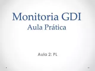 monitoria gdi aula pr tica