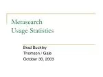 Metasearch Usage Statistics