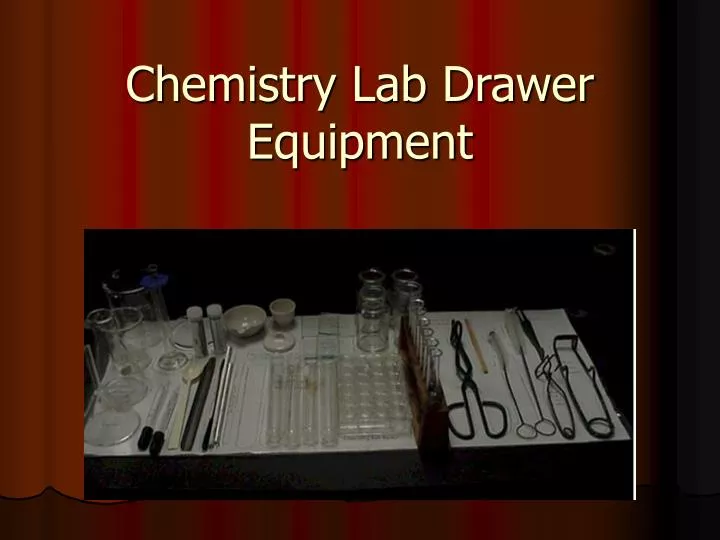 chemistry lab drawer equipment