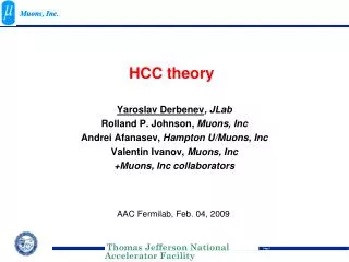 HCC theory