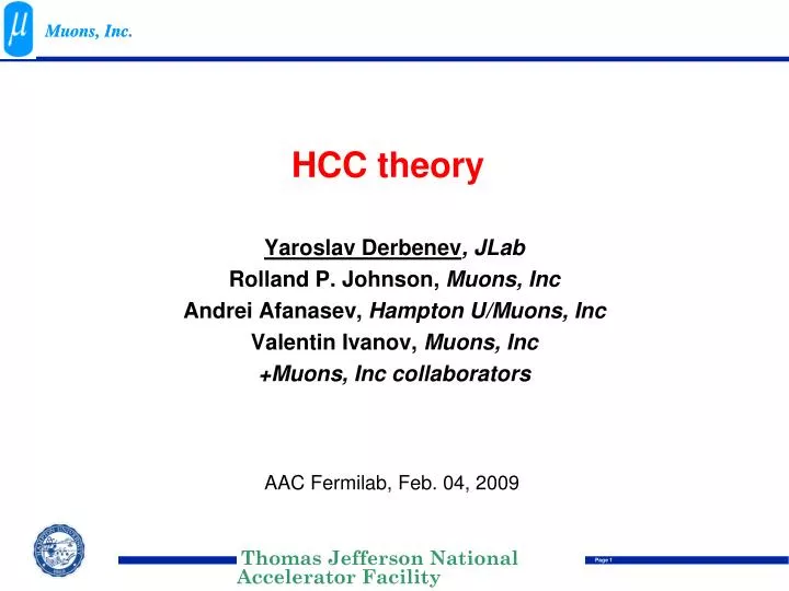 hcc theory