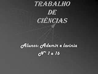 trabalho de ci ncias