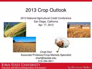 2013 Crop Outlook