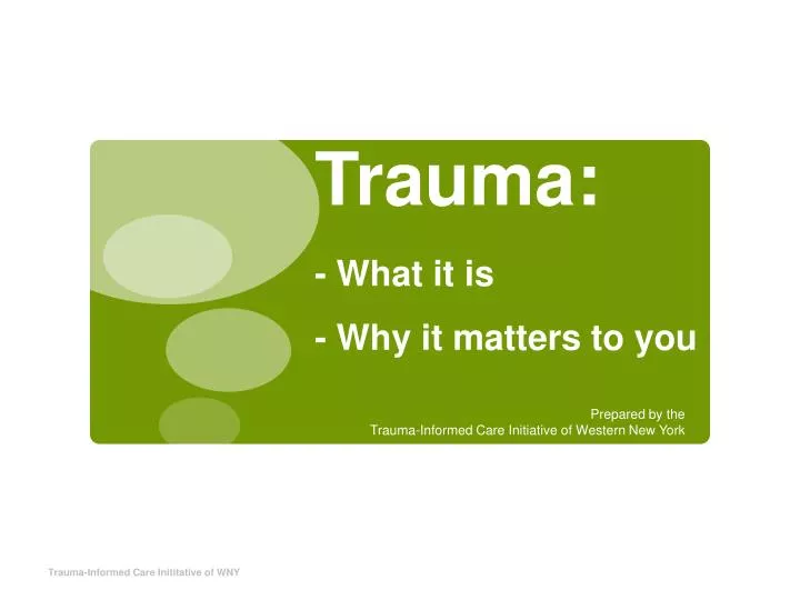 trauma what it is why it matters to you