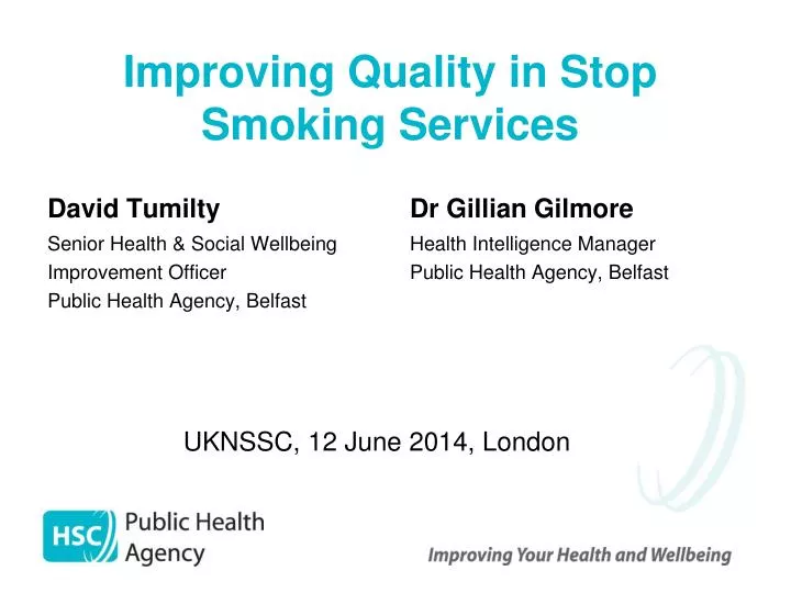 improving quality in stop smoking services