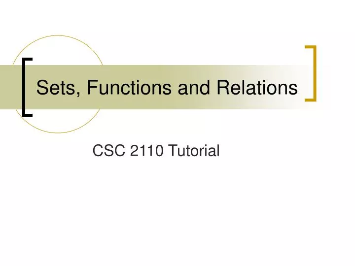 sets functions and relations