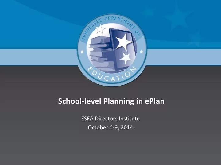 school level planning in eplan