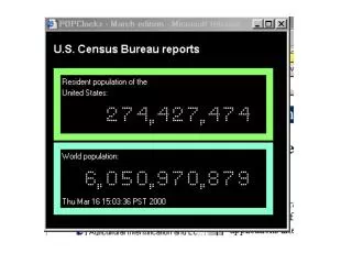 HUMAN POPULATION GROWTH