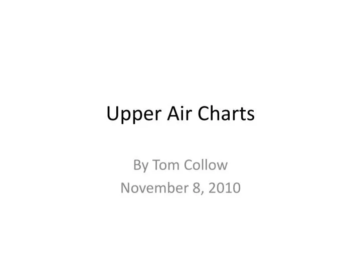 upper air charts
