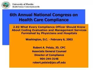 6th Annual National Congress on Health Care Compliance