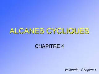alcanes cycliques
