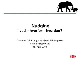 nudging hvad hvorfor hvordan
