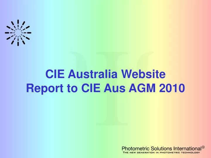 cie australia website report to cie aus agm 2010
