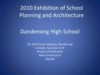 Dandenong High School