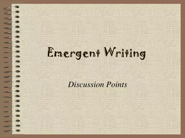 emergent writing