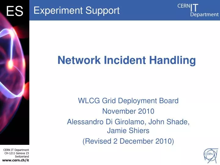network incident handling