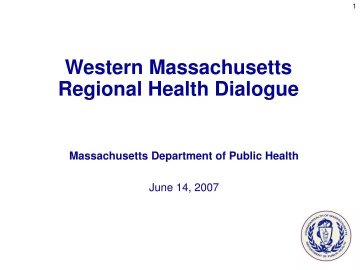 massachusetts department of public health june 14 2007