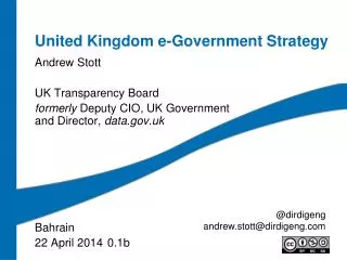 United Kingdom e-Government Strategy